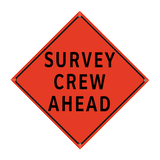 36" Reflective Orange Vinyl Roll-Up Sign