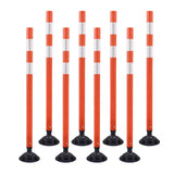 Flexible Surface Mount Delineator Post - Durable Traffic Safety Post for Parking Lots, Construction Zones, and Roadway Marking - Easy to Install, High Visibility, Impact-Resistant