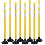 Flexible Surface Mount Delineator Post - Durable Traffic Safety Post for Parking Lots, Construction Zones, and Roadway Marking - Easy to Install, High Visibility, Impact-Resistant