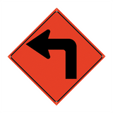 48" Reflective Orange Vinyl Roll-Up Sign