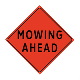 48" Reflective Orange Vinyl Roll-Up Sign