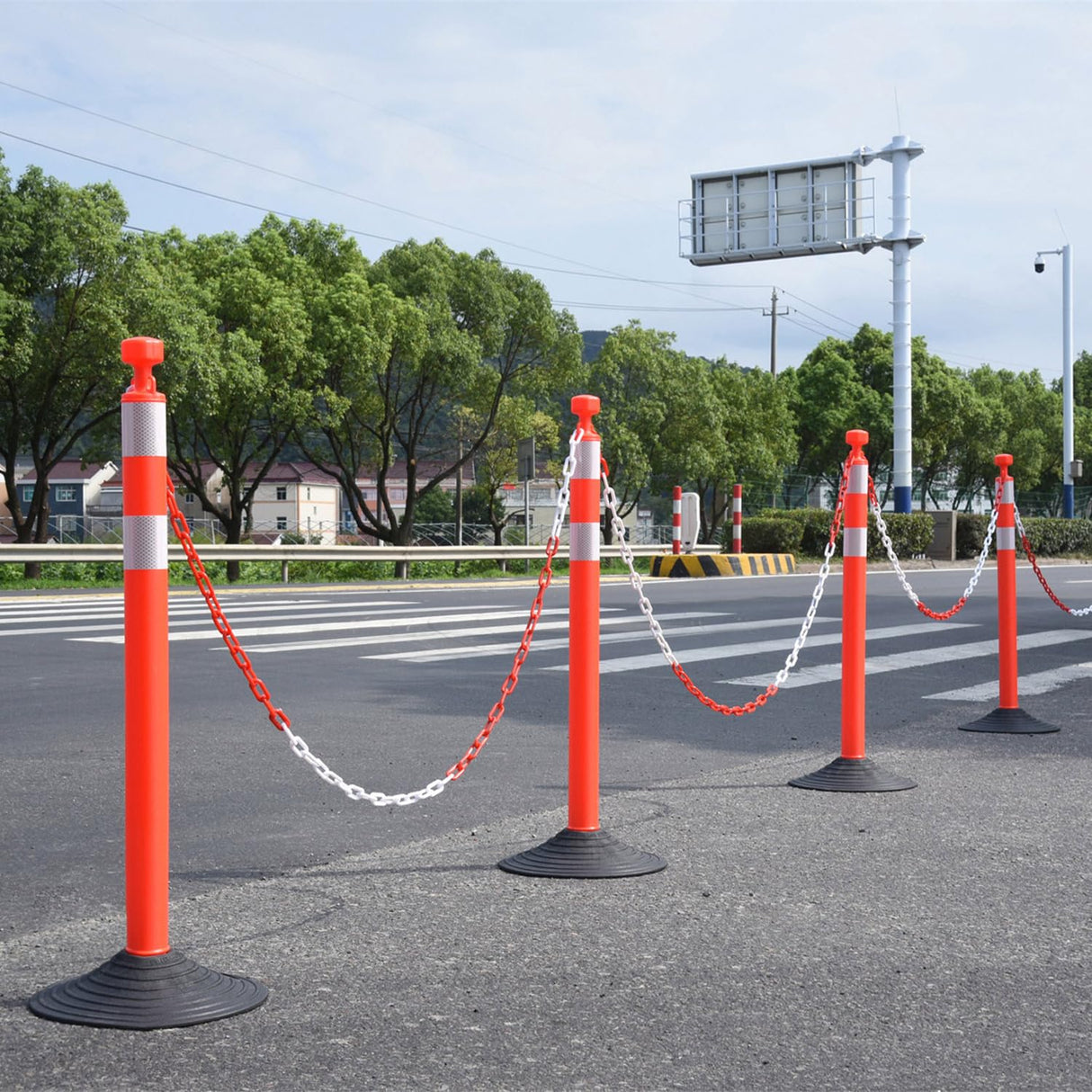 Delineator Post With Chain 6PCS