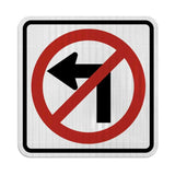Do Not Turn Left Sign-1