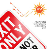 Exit Only Do Not Enter Sign-2