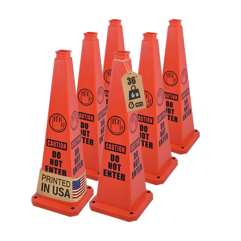 28Inch Safety Caution Cone with Handle - 24