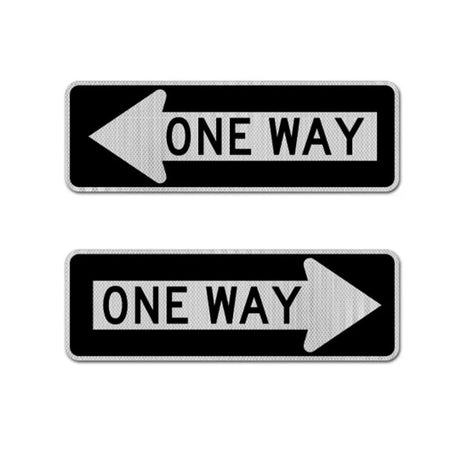 One Way Sign |Weather-Resistant Plastic/Aluminum |Safety Use -OranLite