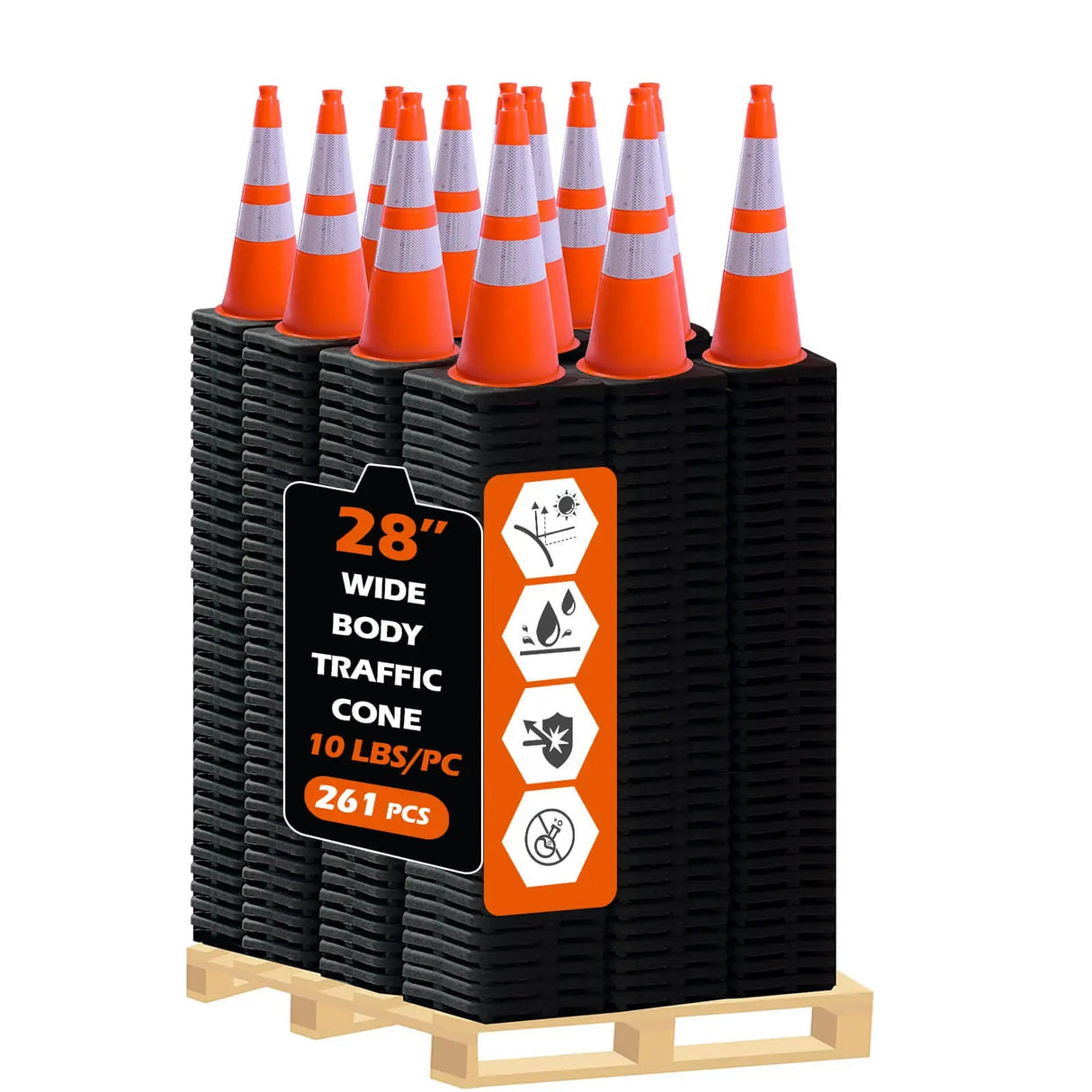 Wide Body MUTCD Traffic Cone