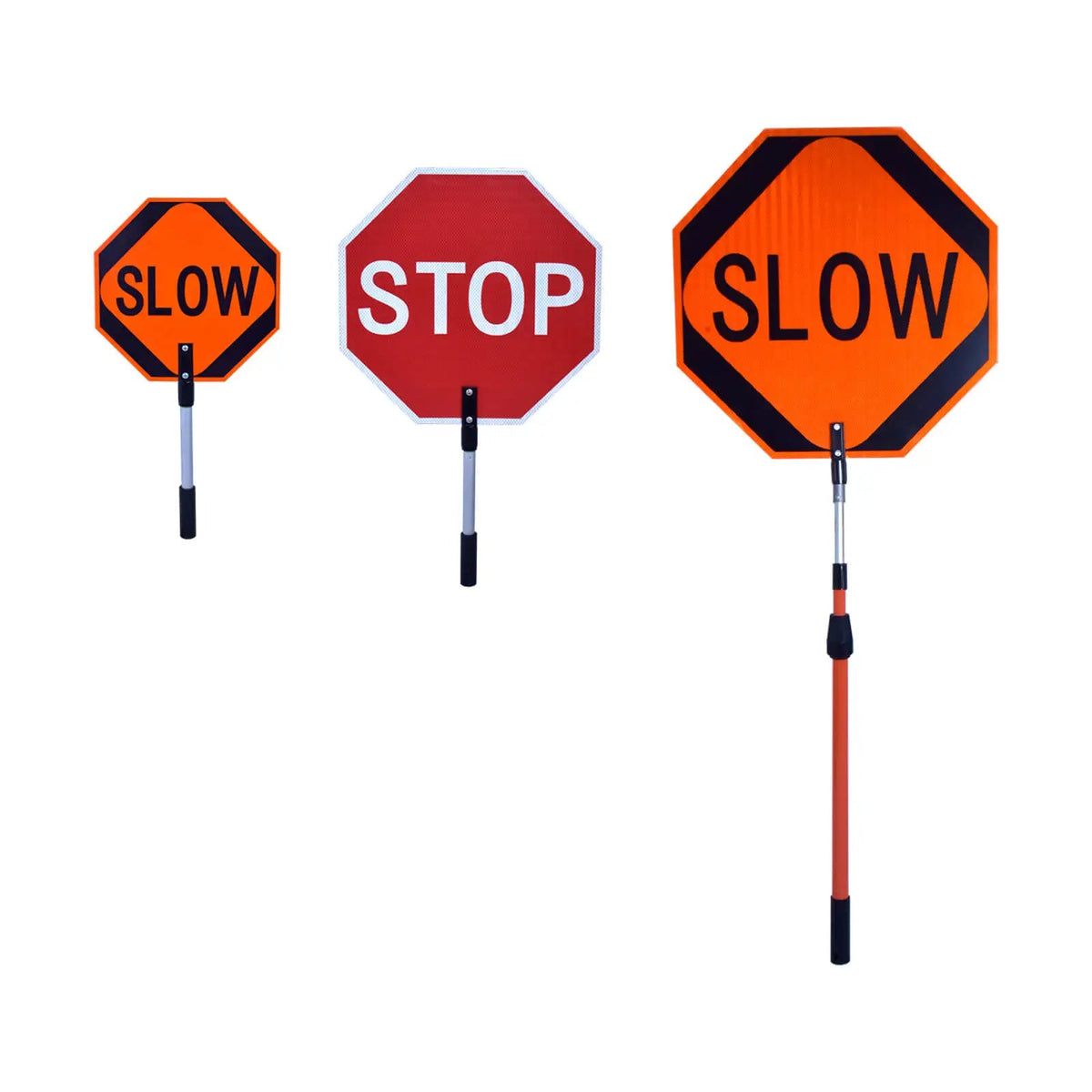 Reflective Slow Stop Paddles for Traffic Control – OranLite