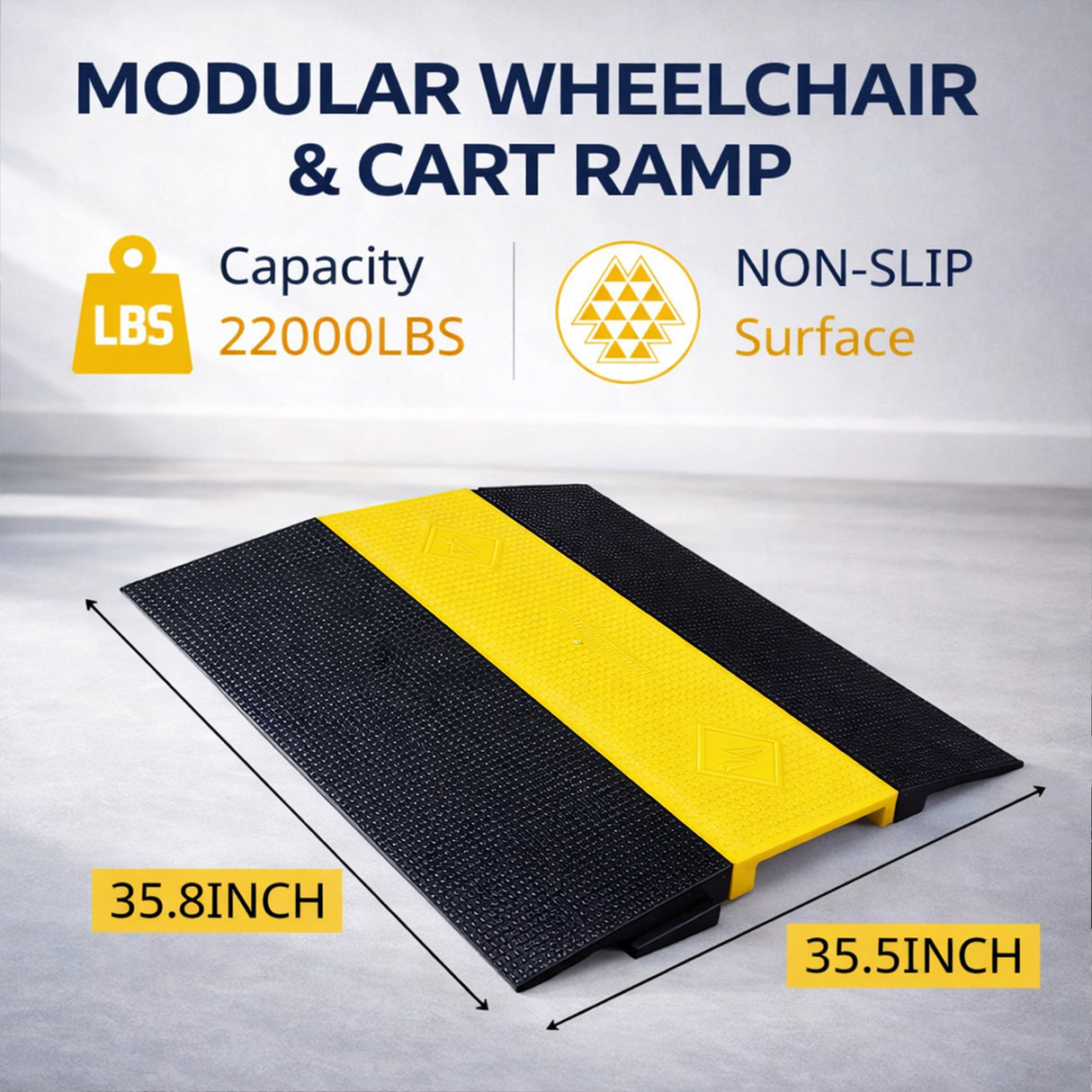 Threshold Bridge Ramp for Wheelchairs - close-up detail