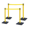 10ft Retractable Belt Stanchion Barrier - front view