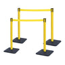 10ft Retractable Belt Stanchion Barrier - front view