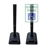 2 PCS Portable Sign Holder with Rubber Base
