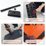 2 PCS Portable Sign Holder with Rubber Base