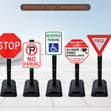 2 PCS Portable Sign Holder with Rubber Base