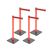 10ft Retractable Belt Stanchion Barrier - product dimensions