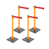 10ft Retractable Belt Stanchion Barrier - product dimensions