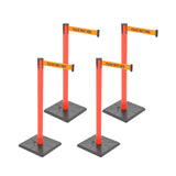10ft Retractable Belt Stanchion Barrier - with accessories