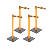10ft Retractable Belt Stanchion Barrier - with accessories