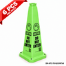 28Inch Green DO NOT ENTER Safety Caution Cone - 6PCS