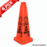 28Inch Orange DO NOT ENTER Safety Caution Cone - 6PCS