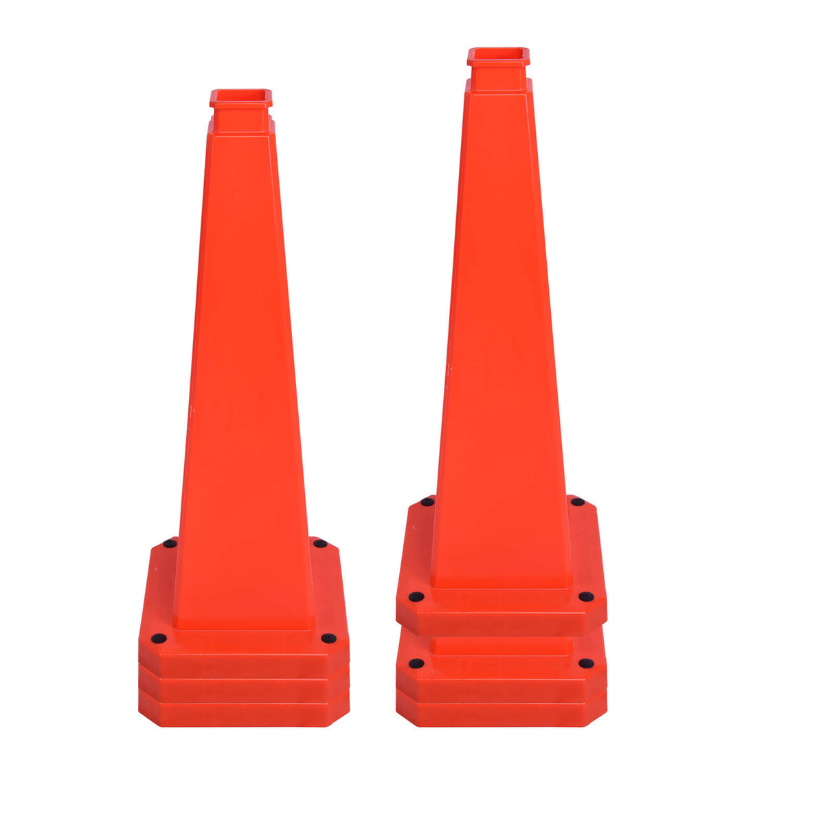 28/36Inch 4-Sided Message Cone, No Printing 6PCS