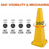 28Inch Safety Caution Cone with Handle