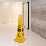 Heavy Duty 4-Sided Message Cone, Weather-Resistant for Outdoor Safety & Event Management