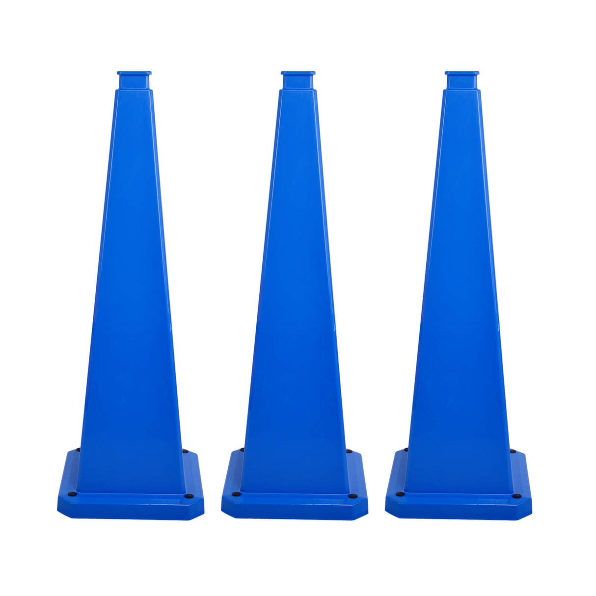 28/36Inch 4-Sided Message Cone, No Printing 6PCS