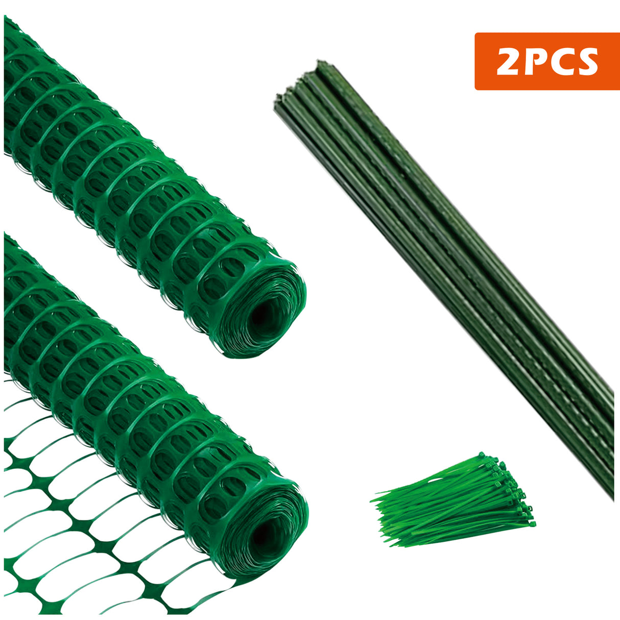 Mesh Fence with Stakes and Zip Ties 40lnchx200Ft