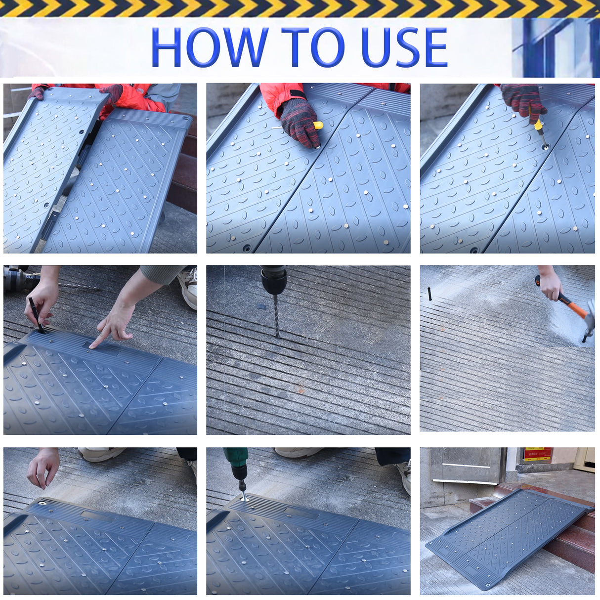 2/3/4 Feet WheelChair Ramp