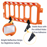 60Inch Orange Crowd Control Barrier