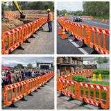 60Inch Orange Crowd Control Barrier