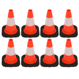Heavy-Duty Traffic Cones 12/18/28/36 Inch, PVC Safety Cone with Reflective Stripe