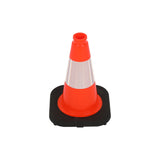 Heavy-Duty Traffic Cones 12/18/28/36 Inch, PVC Safety Cone with Reflective Stripe