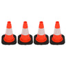 Heavy-Duty Traffic Cones 12/18/28/36 Inch, PVC Safety Cone with Reflective Stripe