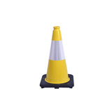 Heavy-Duty Traffic Cones 12/18/28/36 Inch, PVC Safety Cone with Reflective Stripe