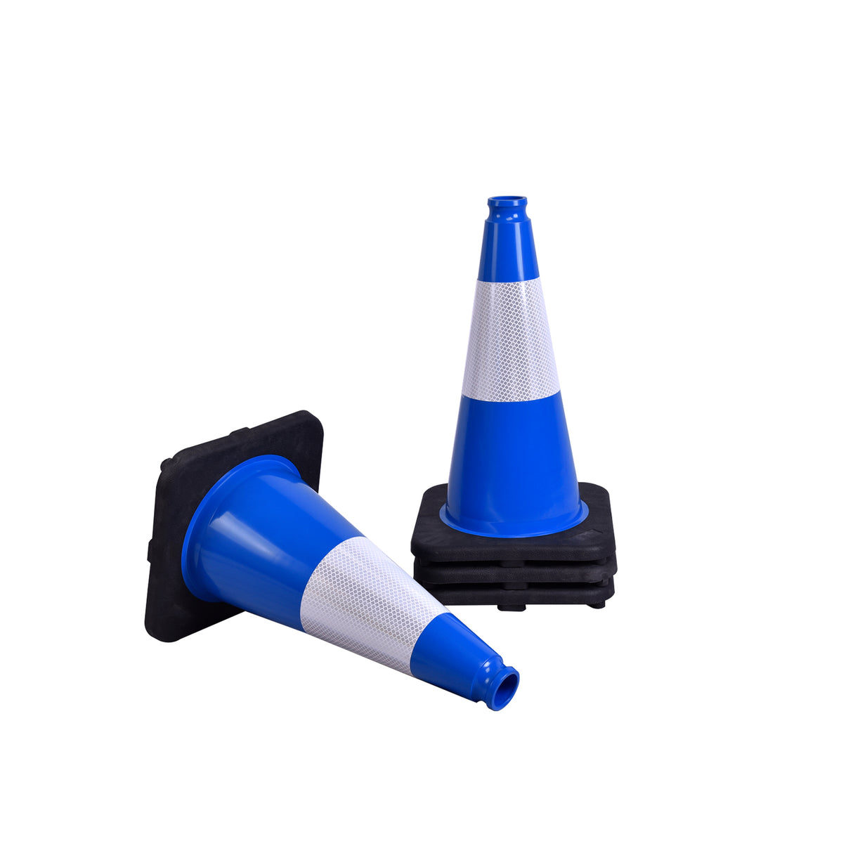 Heavy-Duty Traffic Cones 12/18/28/36 Inch, PVC Safety Cone with Reflective Stripe
