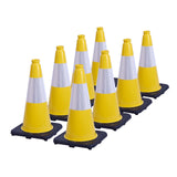 Heavy-Duty Traffic Cones 12/18/28/36 Inch, PVC Safety Cone with Reflective Stripe