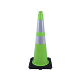 Heavy-Duty Traffic Cones 12/18/28/36 Inch, PVC Safety Cone with Reflective Stripe