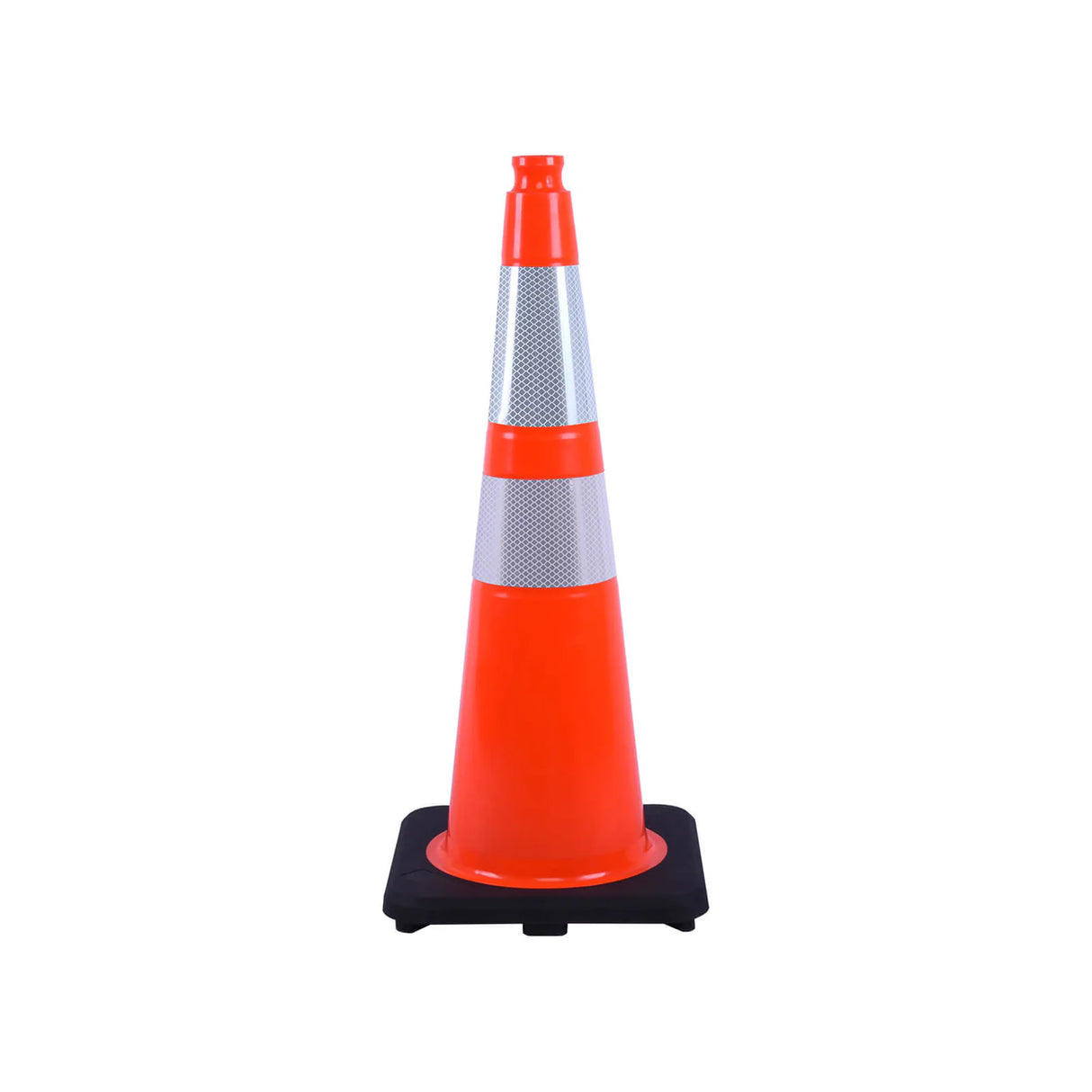 Heavy-Duty Traffic Cones 12/18/28/36 Inch, PVC Safety Cone with Reflective Stripe