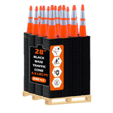Light Weight Black Base Economy Traffic Cones