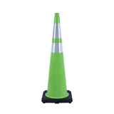 Heavy-Duty Traffic Cones 12/18/28/36 Inch, PVC Safety Cone with Reflective Stripe