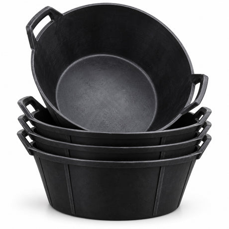 3 Gallon Rubber Feed Pan