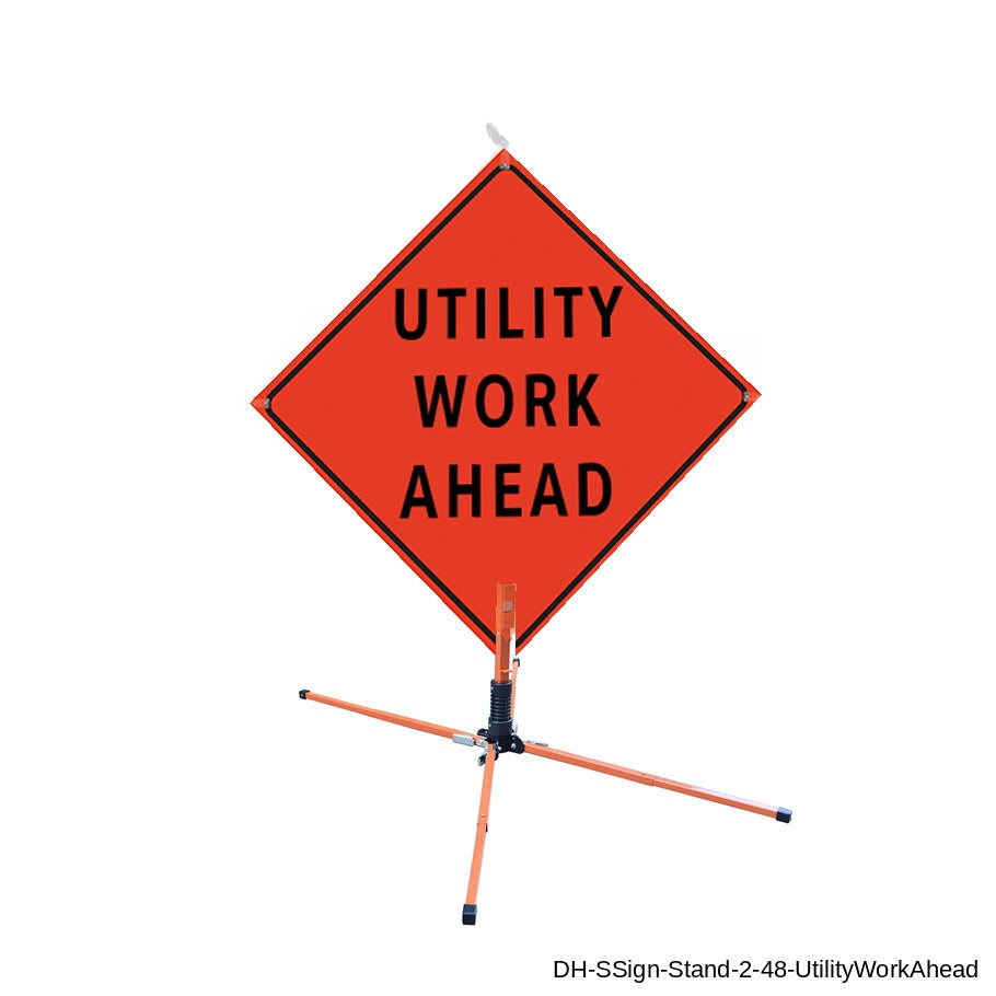DH-SSign-Stand-2-48-UtilityWorkAhead