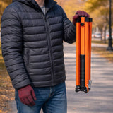 Portable Roll-Up Sign Stand with TPU Spring System | Adjustable Height & Easy Setup | Durable & Stable for Roadwork, Construction Zones, and Traffic Control