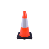 Heavy-Duty Traffic Cones 12/18/28/36 Inch, PVC Safety Cone with Reflective Stripe