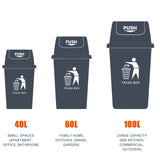 Trash Bins with Lids