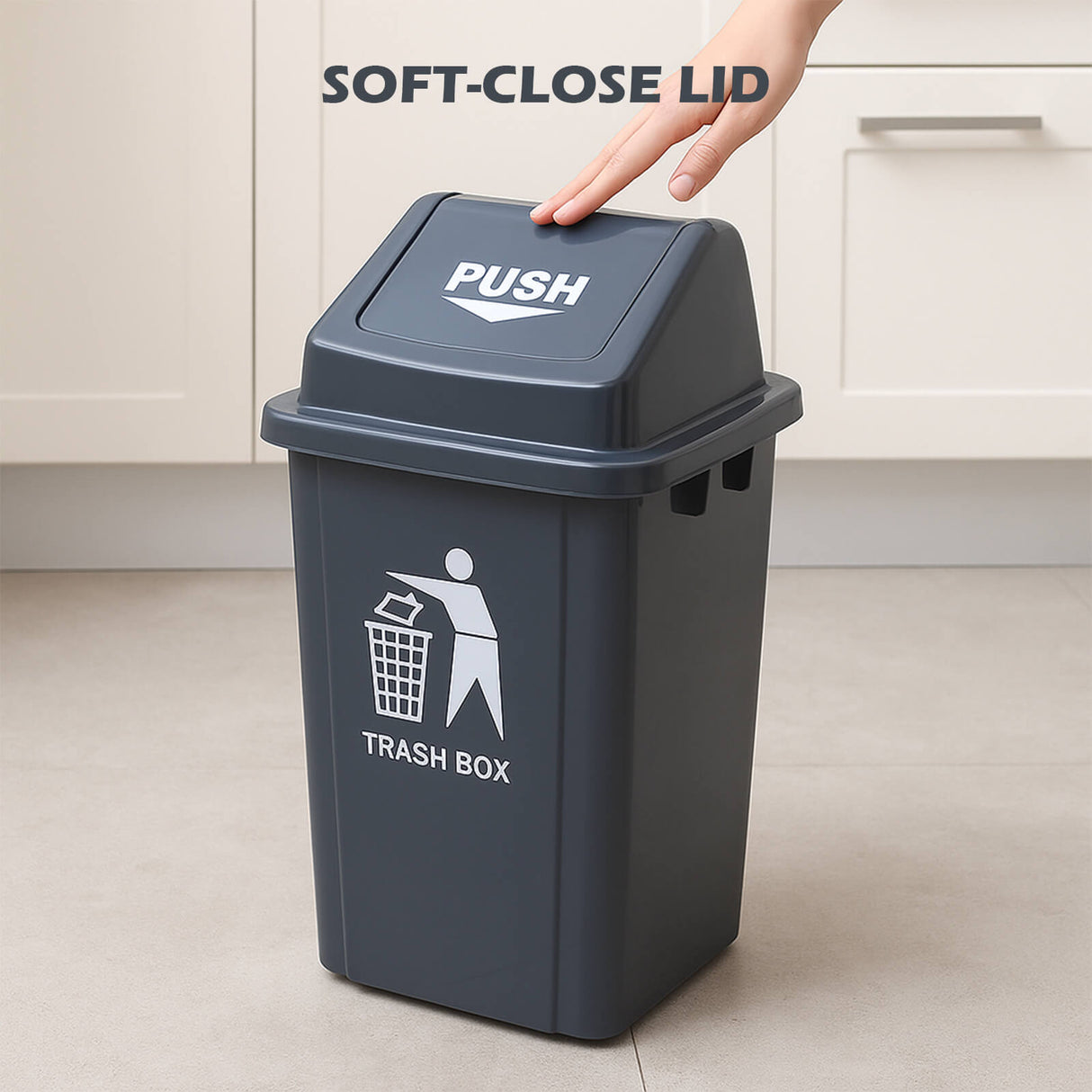 Trash Bins with Lids