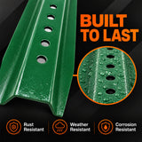 80-Inch Galvanized Steel U-Channel Sign Post for Traffic & Parking Signs