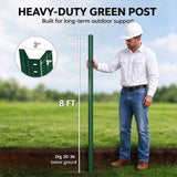 80-Inch Galvanized Steel U-Channel Sign Post for Traffic & Parking Signs